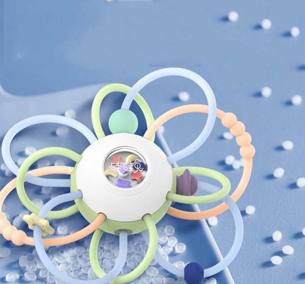Newborn Baby Manhattan Silicone Hand Grab Ball Toy Soft Silicone Dental Glue
