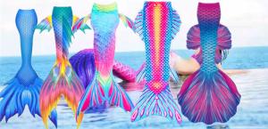 Wholesale Ultr - Shiny Mermaid Tail Swimming Bikini Set Swimwear Mono Fin Swim Set from china suppliers