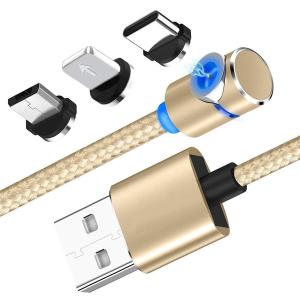 Wholesale Multi Colored Magnetic Phone Charger , Magnetic Usb C Cable 3 In 1 Connectors from china suppliers