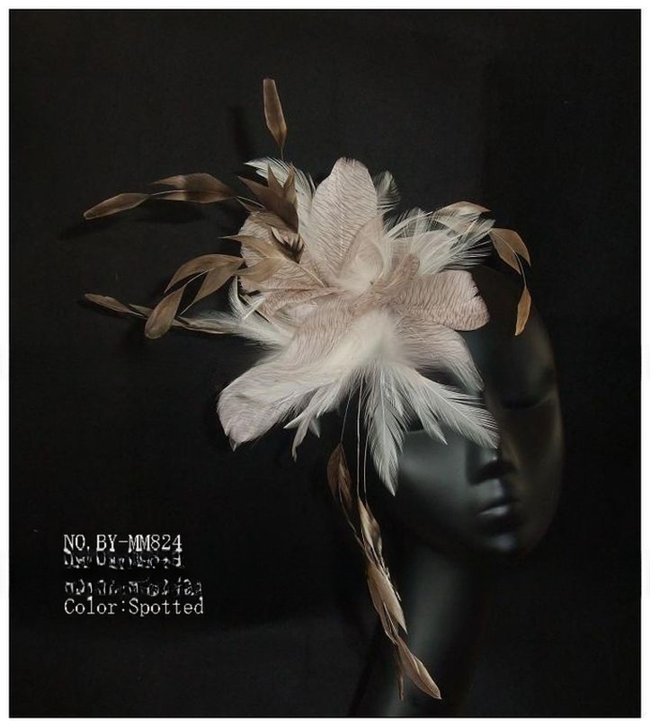 Shipping DHL UPS FEDEX EMS TNT Goose Feather Flower Mount with Wire Accessory