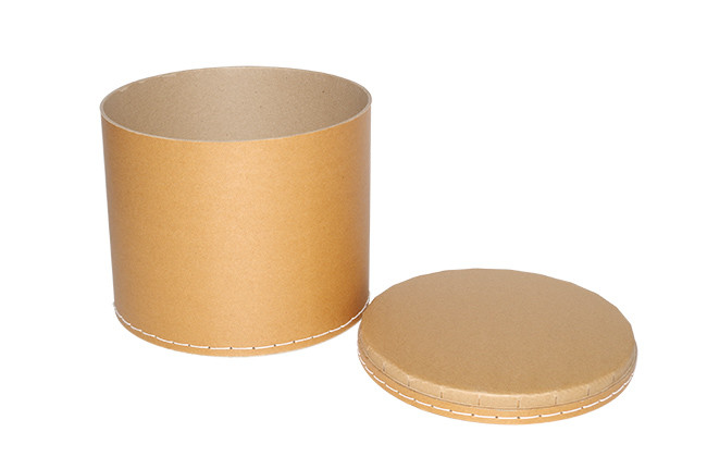 Sturdy Seamless Paper Fiber Drum Metal Free 5 Gallon Fiber Drum