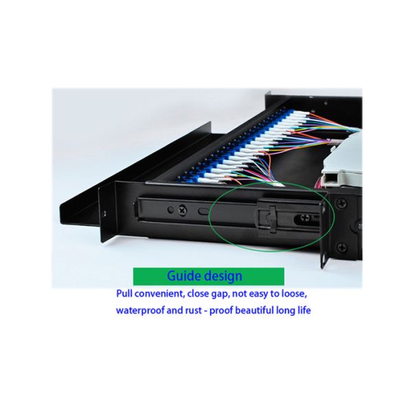 Standard Size Multimode Fiber Optic Distribution Frame with 24LC / SC Adapters and Rack Mount Design for FTTH Networks