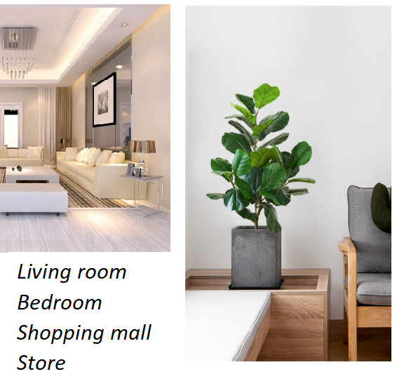 Real Touch Fake Plants And Trees Fiddle Leaf Fig Tree In Pot