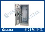 Galvanized Steel Outdoor Equipment Enclosure 32U Insulated Anti Corrosion 19