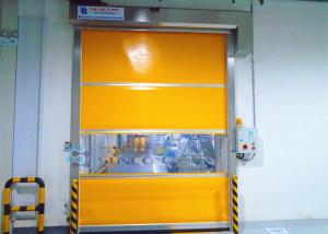 China High Frequency Motor System High Speed PVC Stainless Steel Industrial Roll Up Door on sale
