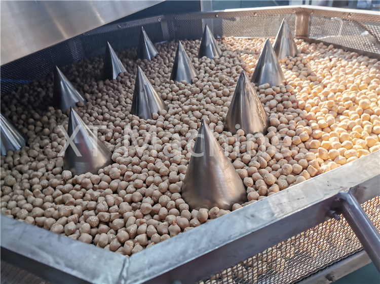 Flat Rotary Nut Roasting Machine 3kw 600mm for Coated Peanut