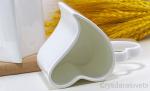 Fine Bone Lover Thermal Cup Novelty Espresso Cups Heart Shaped Porcelain Cup