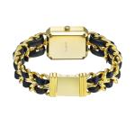 High End Women Quartz Brass Wrist Watch PVD Gold Square Water Resistant