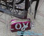 Beach Tote Bags PVC Shoulder Bag with Interior Pocket, PVC women big custom