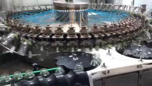 Wholesale Long Life Wide Jar Rinsing Machine , Multi Heads Glass Bottle Washing Machine from china suppliers