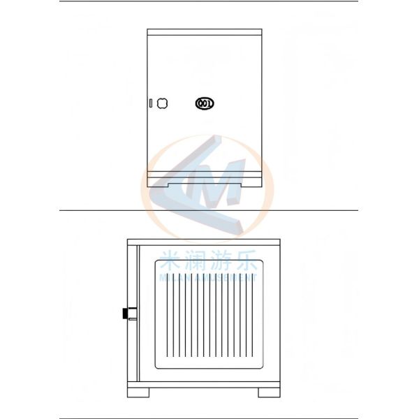 Detailed view of ABS storage locker construction and design features