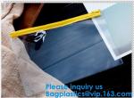 Custom Logo PVC Vinyl Clear Zipper Slider Pouch Transparent Soft Bikini Cosmetic