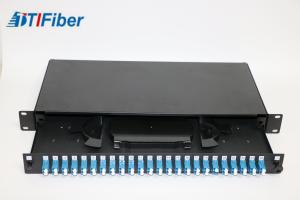 Wholesale Loaded LC48 Port Fiber Optic Terminal Box With Fiber Optic Patch Panel from china suppliers