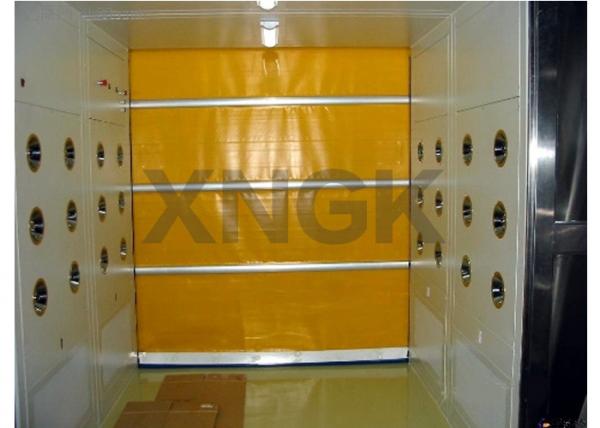 Quality PVC Curtain Rolling Door Clean Room Air Showers 316 Ss Frame Material for sale