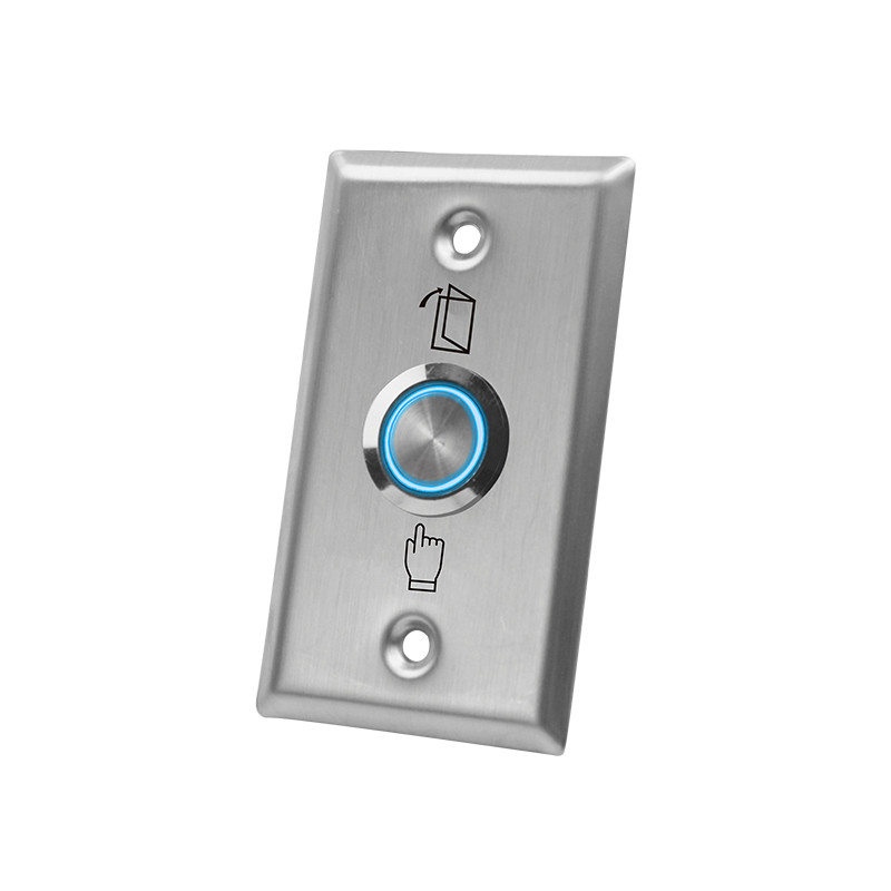 Flush Mount Momentary Switch Door Exit Push Button For Access Control OEM Sign with LED Light