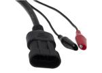 12V Voltage Fiat OBD Cable Custom Length 3 Pin Diagnostic Connector Cable