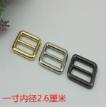 Personalized fashion nickel free light gold 26 mm bag metal slide buckles for