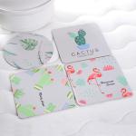 Absorbent Paper Promotional Drink Coasters / Custom Round Coasters For Drinks