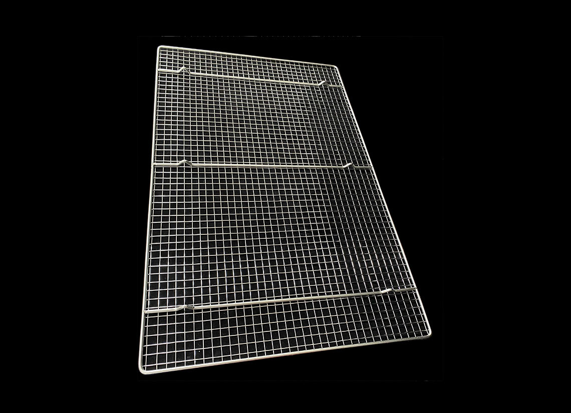 316 304 Stainless Steel Food Plate Bakery Cooling Drying Oven Kitchen Tray Wire Rack For Meat Beef Jerky Bread