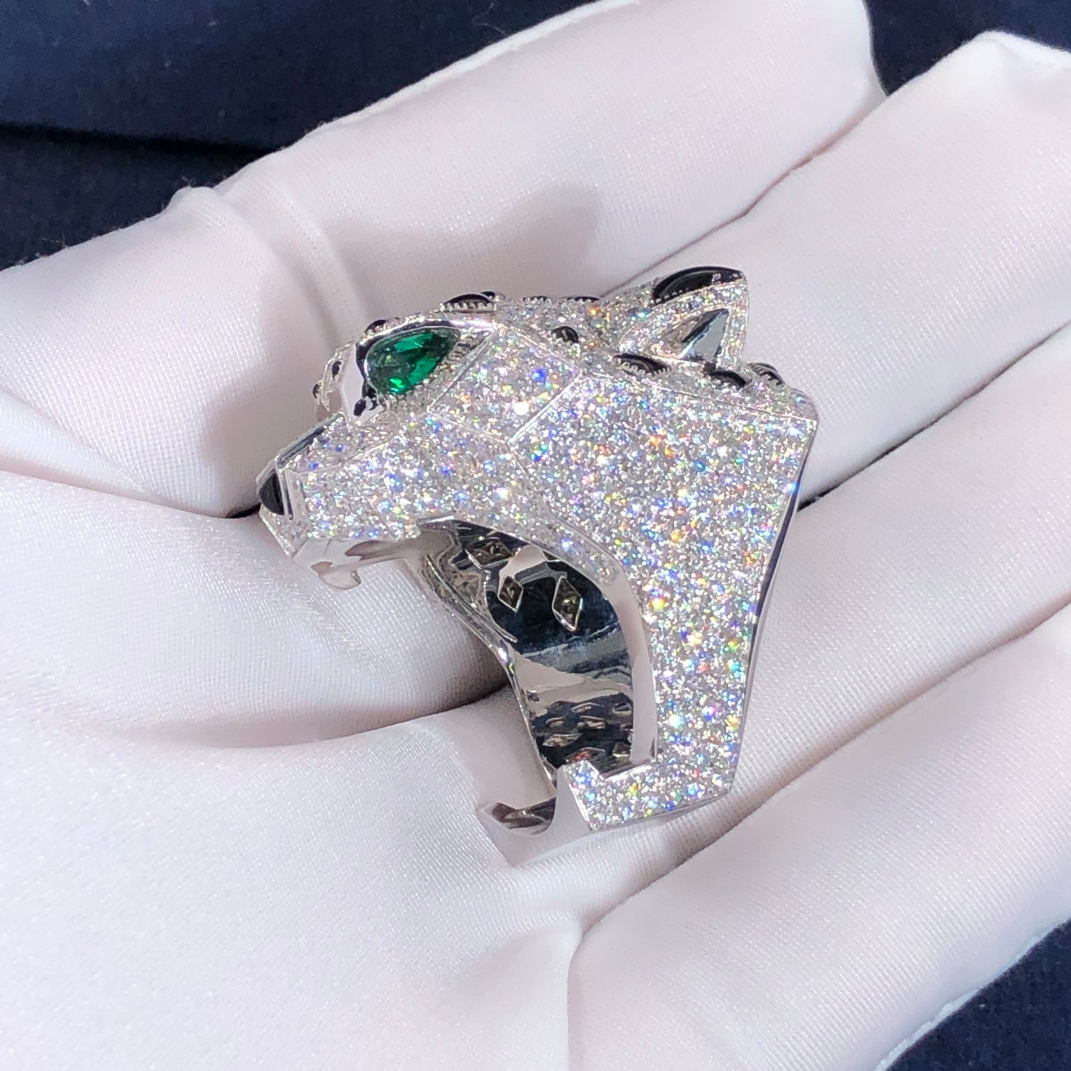 Hot Selling Natural Diamond Jewelry 18k Gold Car Tier PanthèRe De Car tier Ring