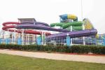 Stainless Steel Fastener FRP Spiral Water Slides / Fiberglass Water Slide