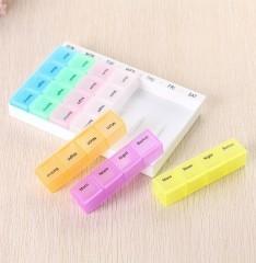 Wholesale 28 Grid Travel Pill Case Split Single Portable Colorful 28 Grid Medicine Box from china suppliers