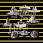 Vacuum Brazed Bullnose Hand Profile Wheel , Diamond Profile Wheels Higher