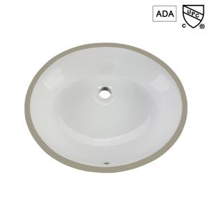 Wholesale White Modern Ada Bathroom Sinks Undermount Trough Oval Ceramic 15 Inch from china suppliers