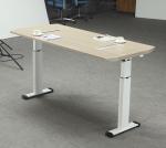 Height Adjustable Melamine Office Furniture Desk With Strong Wearability