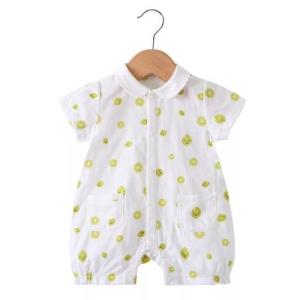 Wholesale Sleeveless Newborn Baby Outfits Summer One Piece Sailor Collar Worsted Fabric from china suppliers
