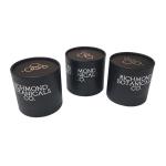 Embossing Black Paper Tea Cylinder Packaging Biodegradable Dustproof