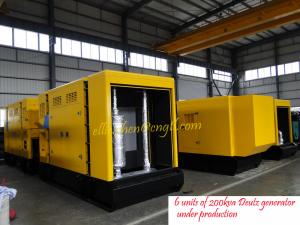 Wholesale 200kva construction generator, super silent canopy generator, soundproofed generator from china suppliers