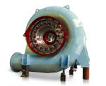 Efficiency Automatic Francis Water Turbine Generator 300KW-20MW Rated Power 400V