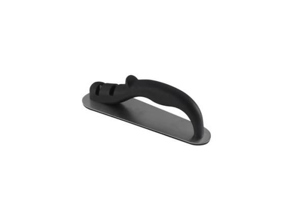 Kitchen Stainless Steel Knife Sharpener Black Color With Non - Slip Steel Bottom