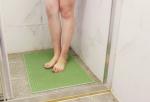 LFGB non slip bath mat Platinum Silicone Bathroom Anti slip Pad Shower Room