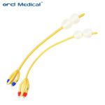 Silicone Coated Latex Foley Catheter 4 Way Double Balloon For Urology Surgery