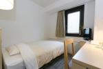 Lae standard twin room hotel furniture of wood headboard bed with long combine