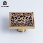9mm Square 10x10mm Antique Brass Shower Drain