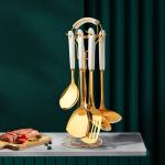 Ceramic Stainless Steel Kitchen Utensils Set Nordic Style For Cooking