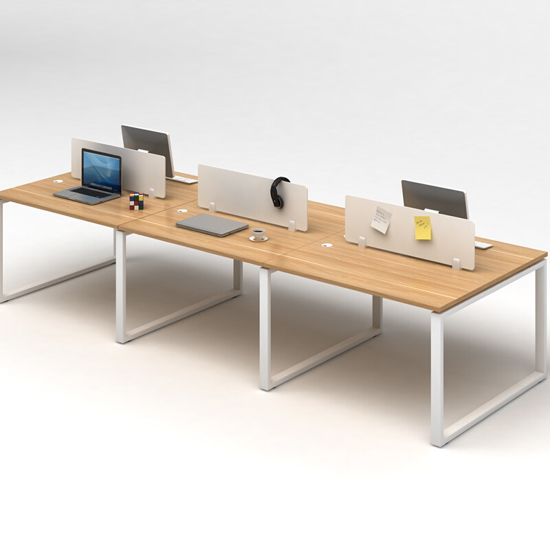 Customized MDF Office Workstation Desk For Office 2 4 6 Person Seater
