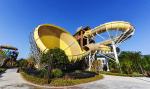 Tornado Fiberglass Commercial Family Water Slide For Water Park , 42*70m Floor