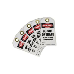 Wholesale Laminated Danger Tag Printed Logo Waterproof Durable Outdoor Warning Lockout Tag from china suppliers