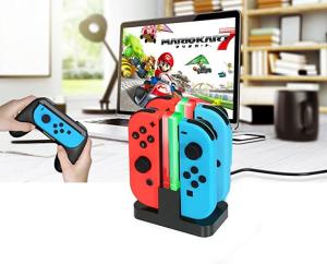 Wholesale U-way Nintendo Switch/Switch Lite charging station 4 in 1 Travel Dock Stand Joycon Charger from china suppliers