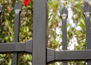 Wholesale Australia Black Powder Coated Spear Top Garrison Fencing/Wrought Iron Fencing from china suppliers