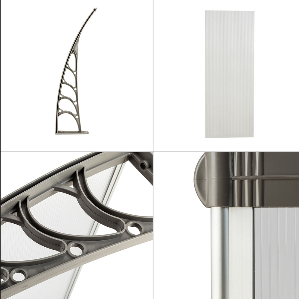 Quick Dry Polycarbonate 300cm Door Window Awning Canopy