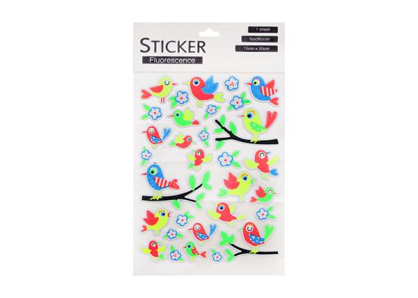 Custom Flocking Stickers Printing Service Neon Decorative Promotional Gifts