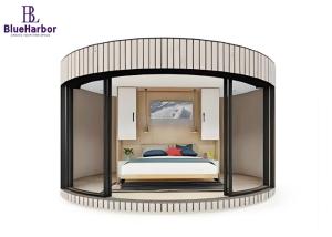 Wholesale Custom Light Steel Prefab Round House Eco Friendly For Outdoor Camping from china suppliers