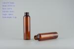 wholesale 100ml amber PET bottle, cosmo round cosmetic plastic bottle
