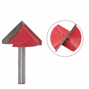 China Sharp Cutting Edge Woodworking Router Bits V Groove Carbide Tipped Tools on sale