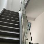 900mm / 1100mm Customized Handrail Glass Balustrade With 8mm - 17.5mm Glass